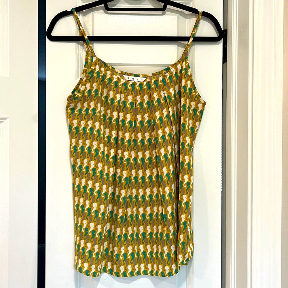 CAbi camisole with seahorse print